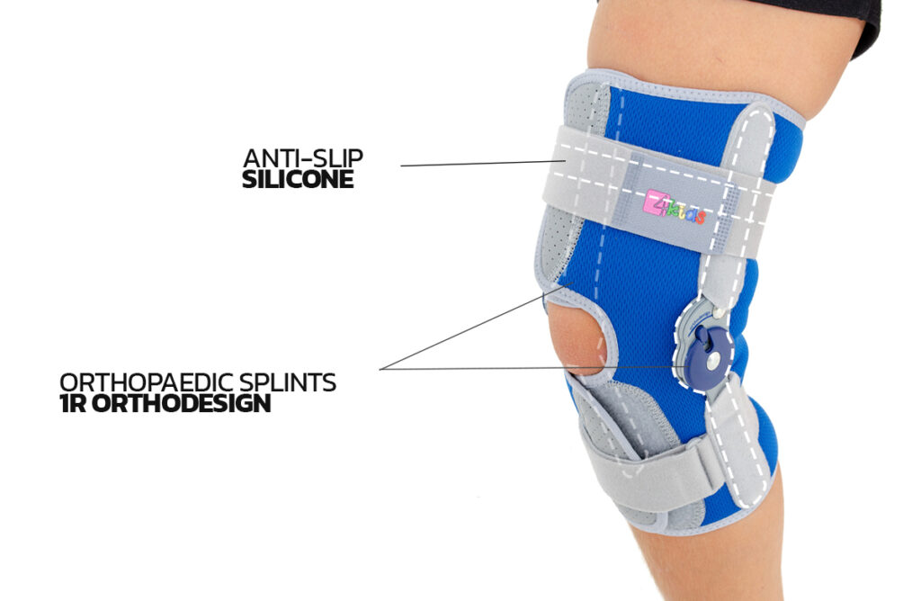 Kids open knee brace with ROM adjustment AM-DOSK-O/1R | 4Kids - Ortezy ...